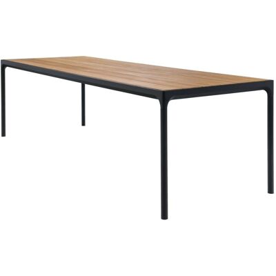 HOUE Vier Tafel 270cm - Bambus Schwarz Gartentisch HOUE Vier Tafel 270cm - Bambus Schwarz Gartentisch
