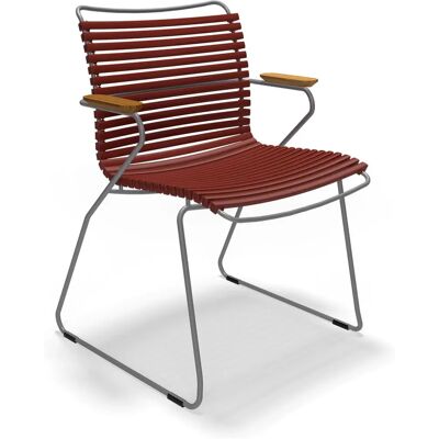 Sedia da pranzo HOUE Click - Paprika - Lamelle regolabili, Design moderno Sedia da pranzo HOUE Click - Paprika - Lamelle regolabili, Design moderno