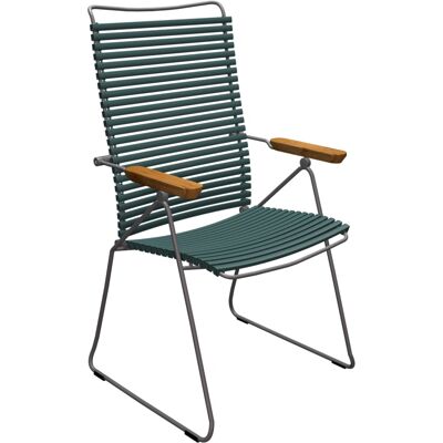 HOUE Outdoor Stuhl Click mit verstellbarer Rückenlehne - Schwarz, Tannengrün, Bambus HOUE Outdoor Stuhl Click mit verstellbarer Rückenlehne - Schwarz, Tannengrün, Bambus