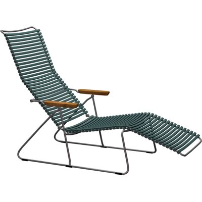 HOUE Click Sunlounger - Pine Green - Verstellbare Rückenlehne - Moderner Liegestuhl HOUE Click Sunlounger - Pine Green - Verstellbare Rückenlehne - Moderner Liegestuhl