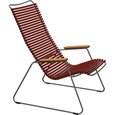 Sedia lounge HOUE Click - Paprika - Lamelle regolabili - Sedia relax Sedia lounge HOUE Click - Paprika - Lamelle regolabili - Sedia relax