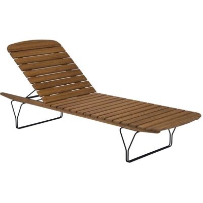 HOUE Molo Sonnenliege - Bambus / Anthrazit - Modernes Outdoor-Luxus-Liegestuhl HOUE Molo Sonnenliege - Bambus / Anthrazit - Modernes Outdoor-Luxus-Liegestuhl
