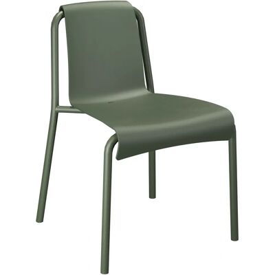 Sedia da giardino ecologica HOUE Nami Verde Oliva in plastica riciclata - Sedia Sedia da giardino ecologica HOUE Nami Verde Oliva in plastica riciclata - Sedia