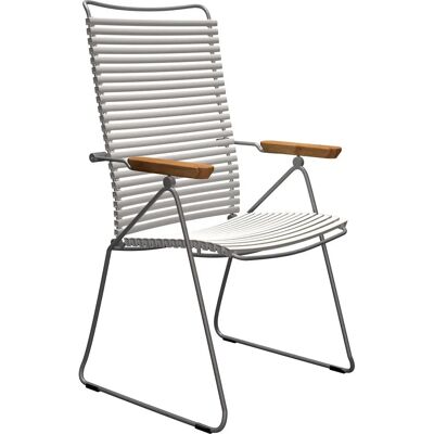 Fauteuil extérieur HOUE Click - Dossier réglable - Blanc - Publicité Fauteuil extérieur HOUE Click - Dossier réglable - Blanc - Publicité