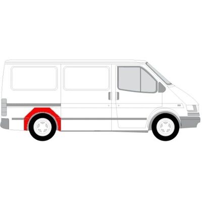 KLOKKERHOLM Ford Transit Seitenwand hinten rechts - Außen Reparaturblech 2.835mm KLOKKERHOLM Ford Transit Seitenwand hinten rechts - Außen Reparaturblech 2.835mm