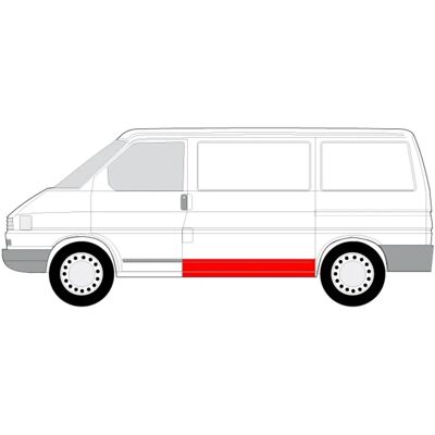 Pannello laterale posteriore sinistro in acciaio per VW Transporter T4 - Pannello porta Pannello laterale posteriore sinistro in acciaio per VW Transporter T4 - Pannello porta