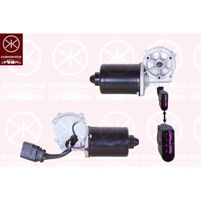 Klokkerholm - Motor limpa-parabrisas dianteiro A4 94-01 A6 97-05 - 12V Klokkerholm - Motor limpa-parabrisas dianteiro A4 94-01 A6 97-05 - 12V