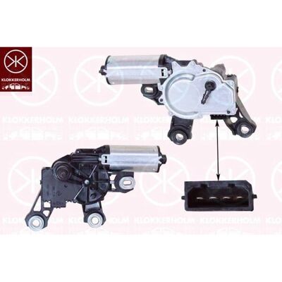 Klokkerholm - Motor do limpador - Audi A3/A4/A6 - Rear Wiper Motor Klokkerholm - Motor do limpador - Audi A3/A4/A6 - Rear Wiper Motor