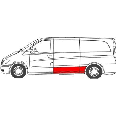 Mercedes-Benz Vito Linkes Karosserieteil - Autoteil Mercedes-Benz Vito Linkes Karosserieteil - Autoteil