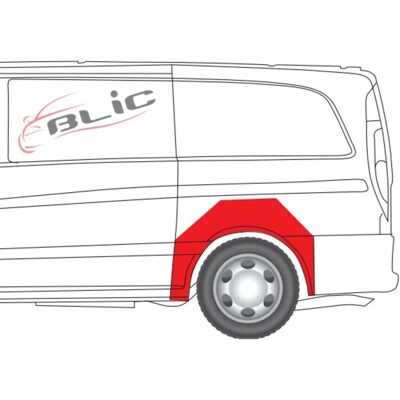 BLIC 6504-03-3542591K Vasen fender - Auton osa BLIC 6504-03-3542591K Vasen fender - Auton osa
