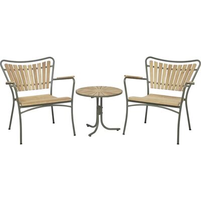 Mandalay - Marguerit - Olivengrøn - Teak - Havemøbelsæt Mandalay - Marguerit - Olivengrøn - Teak - Havemøbelsæt