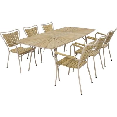 Mandalay - Marguerit - Taupe - Teak - Have møbel sæt Mandalay - Marguerit - Taupe - Teak - Have møbel sæt