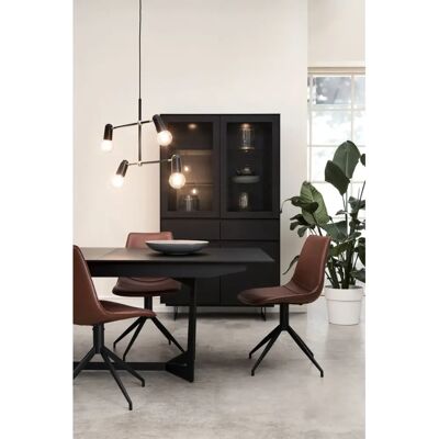 Furnhouse Tokyo Schwarze Minimalistische Vitrine Furnhouse Tokyo Schwarze Minimalistische Vitrine
