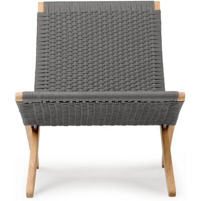 Chaise Cuba de Carl Hansen & Søn - Extérieur en teck, charbon, MG501 - Publicité Chaise Cuba de Carl Hansen & Søn - Extérieur en teck, charbon, MG501 - Publicité