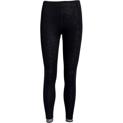 Femilet Juliana Merino Wool Leggings - High Waist, Tulle Details - Leggings Femilet Juliana Merino Wool Leggings - High Waist, Tulle Details - Leggings