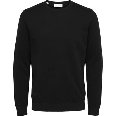 Selected Pima Cotton Pullover (16074682) - schwarz Selected Pima Cotton Pullover (16074682) - schwarz