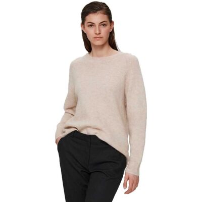 Maglione in lana a collo rotondo Selected (16074482) - Slflulu Ls Knit O-neck B Noos (16074482) beige Maglione in lana a collo rotondo Selected (16074482) - Slflulu Ls Knit O-neck B Noos (16074482) beige