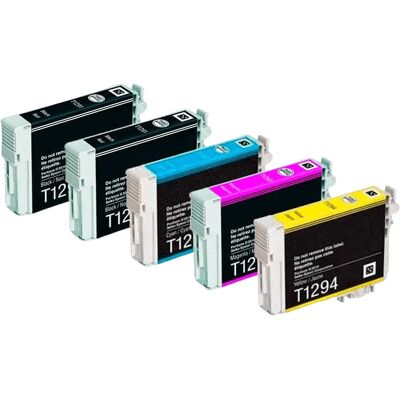 Epson - T1291 - 69 ml - Pakke 5 - Blækpatron Epson - T1291 - 69 ml - Pakke 5 - Blækpatron