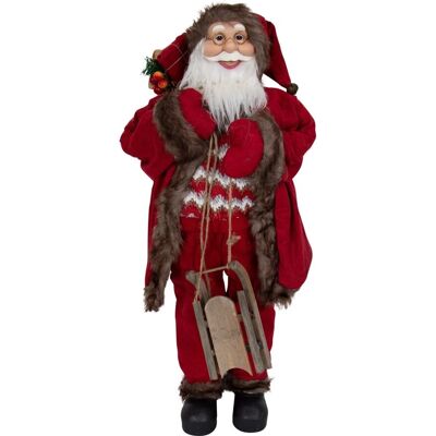 Home-tex Jultomte 90cm med Släde - Juldekoration Home-tex Jultomte 90cm med Släde - Juldekoration