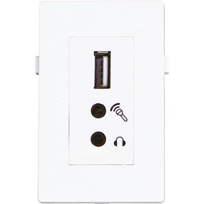 Garbot BN4900-USB A+2XJ - Prise murale - Publicité Garbot BN4900-USB A+2XJ - Prise murale - Publicité