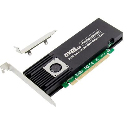ProXtend PX-SA-10150 Adaptateur PCIe X4 M.2 SSD - Argent, Vert - Carte d'interface - Publicité ProXtend PX-SA-10150 Adaptateur PCIe X4 M.2 SSD - Argent, Vert - Carte d'interface - Publicité