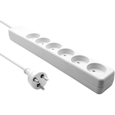 ProXtend Prise Électrique Danoise 6 Voies - Power Strip - Publicité ProXtend Prise Électrique Danoise 6 Voies - Power Strip - Publicité