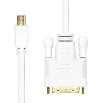 ProXtend Weißer Mini DisplayPort zu DVI-D Adapter - 2M ProXtend Weißer Mini DisplayPort zu DVI-D Adapter - 2M