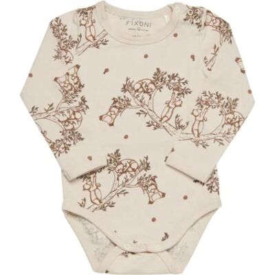 Fixoni Baby Body - Sheer Bliss - Langærmet - Økologisk bomuld Fixoni Baby Body - Sheer Bliss - Langærmet - Økologisk bomuld