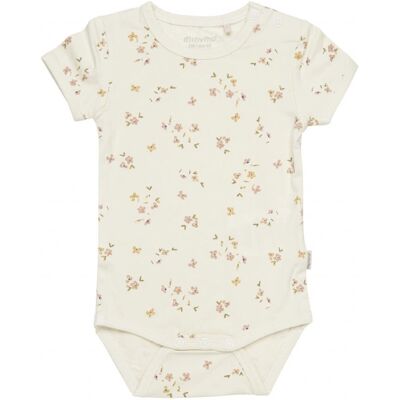 Minymo 5213-578-56 Babybody Rose Flower - Baby Bodysuit Minymo 5213-578-56 Babybody Rose Flower - Baby Bodysuit