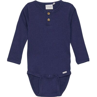 Minymo Body a maniche lunghe Marine Scuro Rib - Corpo Minymo Body a maniche lunghe Marine Scuro Rib - Corpo