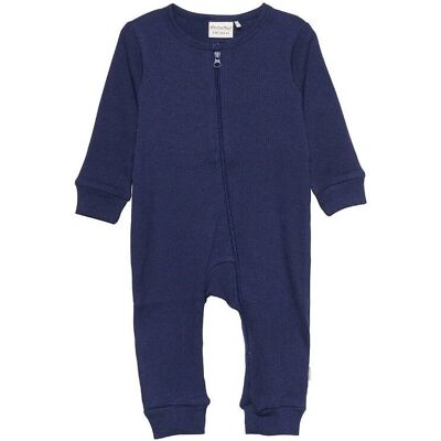 Minymo Baby Body - Rib - Mörk Marinblå - 50 Minymo Baby Body - Rib - Mörk Marinblå - 50