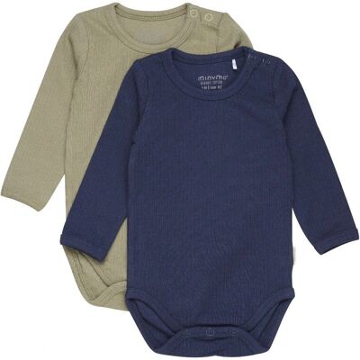 Minymo Body Långärmad Mörk Marinblå - 2-pack Minymo Body Långärmad Mörk Marinblå - 2-pack