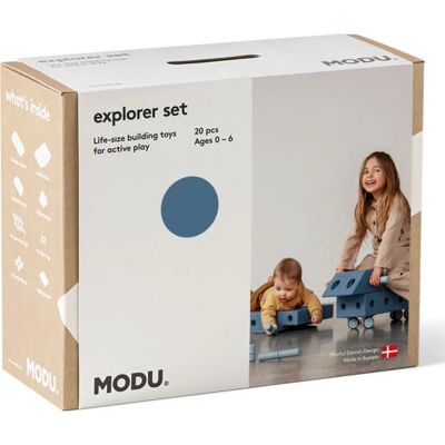 MODU Explorer Set Sand Grey / Honey Yellow - Zestaw do zabawy MODU Explorer Set Sand Grey / Honey Yellow - Zestaw do zabawy