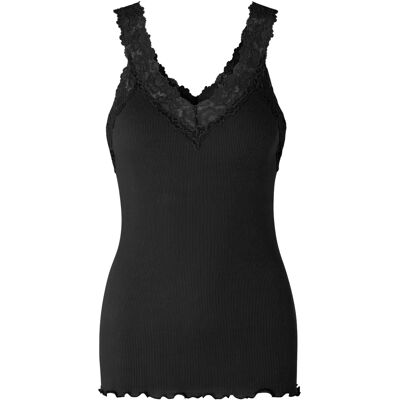 ROSEMUNDE Bernardine Ekologisk Bomullstoppi - V-ringning, Spets, Feminin Passform ROSEMUNDE Bernardine Ekologisk Bomullstoppi - V-ringning, Spets, Feminin Passform