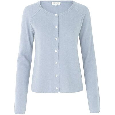 ROSEMUNDE LAICA Ull-kashmircardigan Heather Sky - Stickad tröja ROSEMUNDE LAICA Ull-kashmircardigan Heather Sky - Stickad tröja
