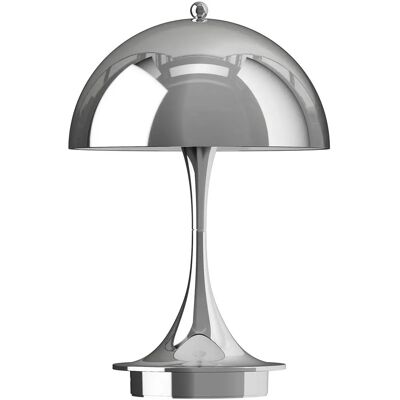 Przenośna lampa Louis Poulsen - Projekt Verner Panton - Srebrna - LED Przenośna lampa Louis Poulsen - Projekt Verner Panton - Srebrna - LED