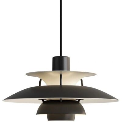 Louis Poulsen PH 5 Mini Monochrome Pendelleuchte - Schwarz Louis Poulsen PH 5 Mini Monochrome Pendelleuchte - Schwarz