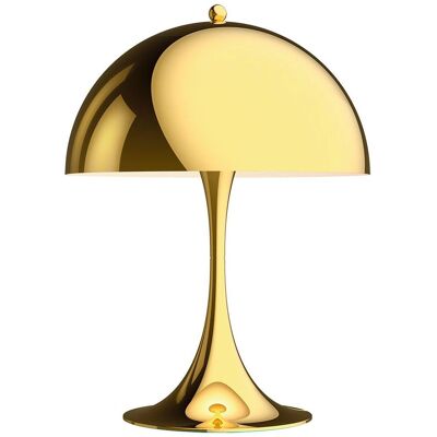 Louis Poulsen Panthella Mini Oro Lampada da Tavolo LED Organica - Regolabile & Timer Louis Poulsen Panthella Mini Oro Lampada da Tavolo LED Organica - Regolabile & Timer