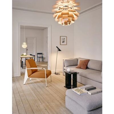 Louis Poulsen AJ Lampada da terra bianca - Design di Arne Jacobsen Louis Poulsen AJ Lampada da terra bianca - Design di Arne Jacobsen