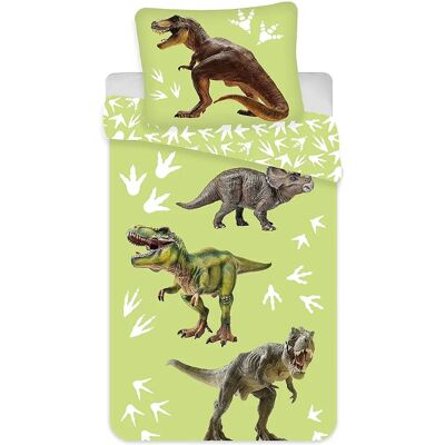 Licens Dinosaurie Sängkläder - 100x140 cm - 2-i-1 - Bomull Licens Dinosaurie Sängkläder - 100x140 cm - 2-i-1 - Bomull