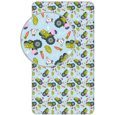 Peppa Pig George Pig Hoeslaken - 90x200cm - Antraciet Peppa Pig George Pig Hoeslaken - 90x200cm - Antraciet