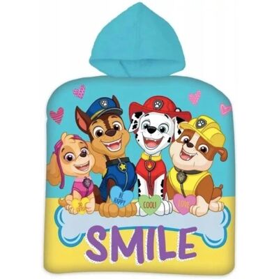 Licens Blå bomullspool i badponcho Paw Patrol - Säkert och mjukt för barn Licens Blå bomullspool i badponcho Paw Patrol - Säkert och mjukt för barn