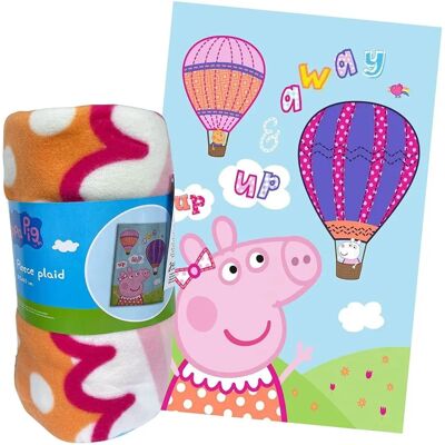 Disney Peppa Pig Fleece Blanket - 100x140 - Soft & Colorful Disney Peppa Pig Fleece Blanket - 100x140 - Soft & Colorful