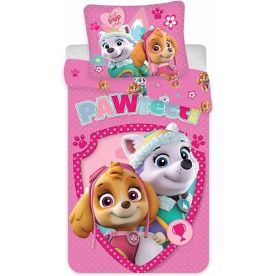 Roupa de cama Paw Patrol Skye e Everest - Conjunto de roupa de cama Roupa de cama Paw Patrol Skye e Everest - Conjunto de roupa de cama