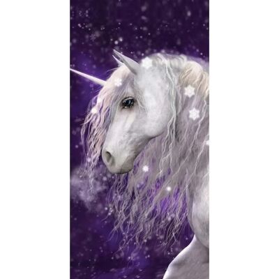 BRANDMAC Barnehåndkle unicorn og stjerner - 70x140cm - Bomull BRANDMAC Barnehåndkle unicorn og stjerner - 70x140cm - Bomull