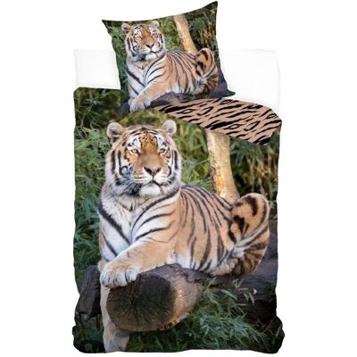 Sweet Home Tiger Sengetøy - 140x200 cm - Bomull Sweet Home Tiger Sengetøy - 140x200 cm - Bomull