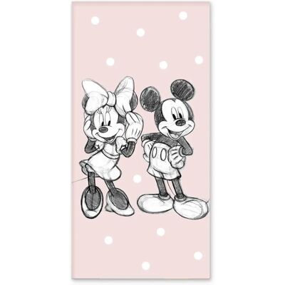 Licens Mickey Minnie Håndkle - 70x140cm - Bomull Licens Mickey Minnie Håndkle - 70x140cm - Bomull
