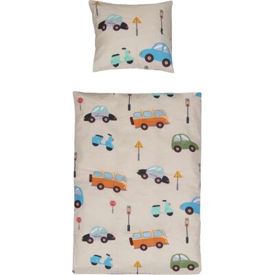 Borg Living Baby Sengetøy med biler - 70x100 cm - OEKO-TEX Sertifisert Borg Living Baby Sengetøy med biler - 70x100 cm - OEKO-TEX Sertifisert