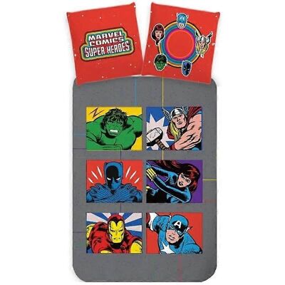 Marvel Avengers Kinder Bettbezug - Baumwolle - Grau Marvel Avengers Kinder Bettbezug - Baumwolle - Grau