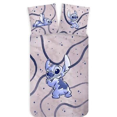 Disney Stitch Lilac Käännettävä peitteen suojus 140x200cm Disney Stitch Lilac Käännettävä peitteen suojus 140x200cm